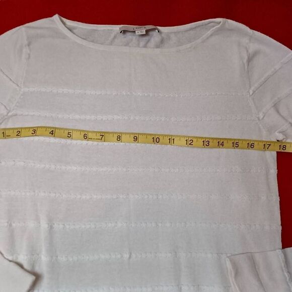 Loft cream long sleeve blouse Size M - Picture 6 of 7